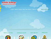 Tablet Screenshot of kiddiekollegeohio.com